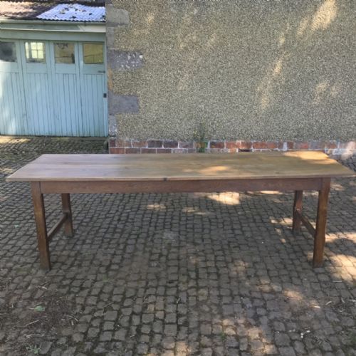 25M FRENCH OAK TABLE PAIR OF BENCHES - ADDITIONAL PHOTO 5
