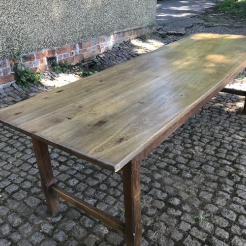 25M FRENCH OAK TABLE PAIR OF BENCHES - ADDITIONAL PHOTO 10