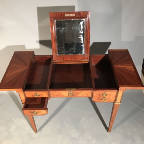 RARE FRENCH LIFT MIRROR TOP DRESSING TABLE - ADDITIONAL PHOTO 2