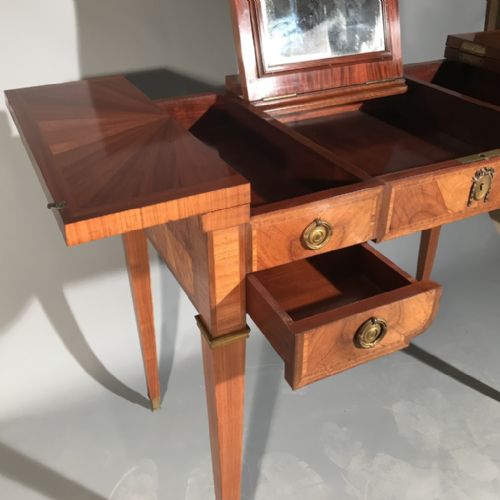 RARE FRENCH LIFT MIRROR TOP DRESSING TABLE - ADDITIONAL PHOTO 5