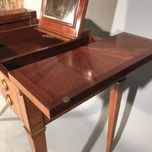 RARE FRENCH LIFT MIRROR TOP DRESSING TABLE - ADDITIONAL PHOTO 7