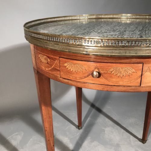 FRENCH BOUILLOTTE TABLE WITH MARQUETRY - ADDITIONAL PHOTO 2