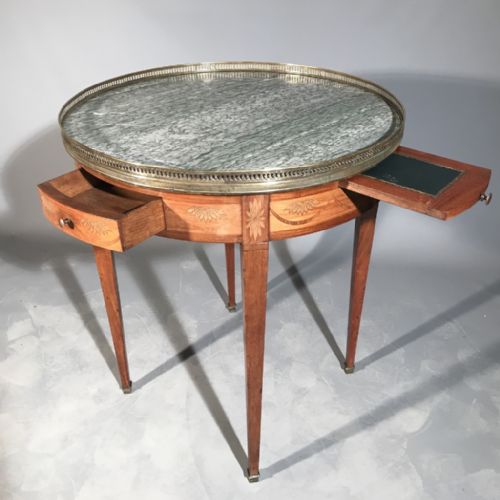 FRENCH BOUILLOTTE TABLE WITH MARQUETRY - ADDITIONAL PHOTO 6