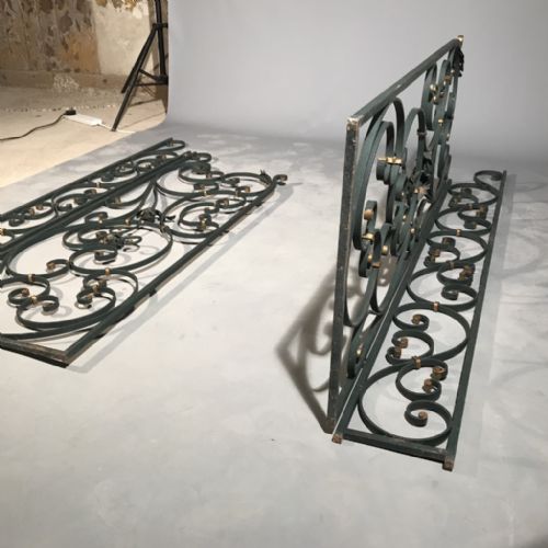 RARE SET OF FRENCH WROUGHT IRON GATES - ADDITIONAL PHOTO 1