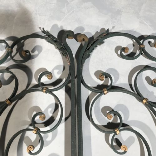 RARE SET OF FRENCH WROUGHT IRON GATES - ADDITIONAL PHOTO 2