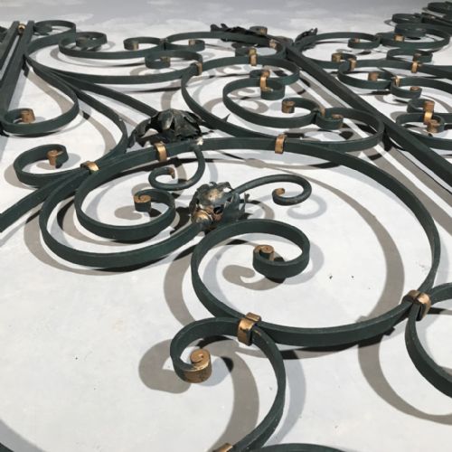 RARE SET OF FRENCH WROUGHT IRON GATES - ADDITIONAL PHOTO 5