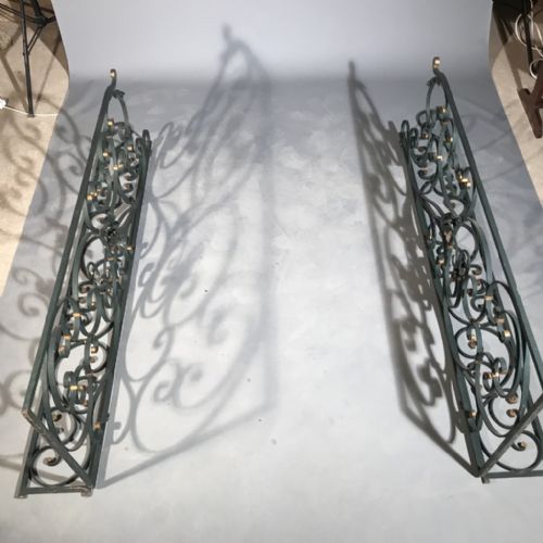 RARE SET OF FRENCH WROUGHT IRON GATES - ADDITIONAL PHOTO 7