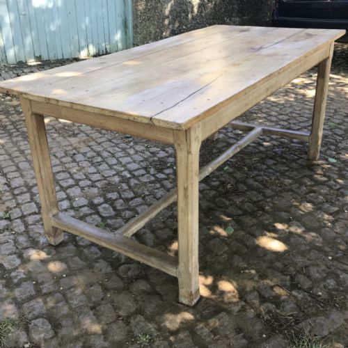 french refectory table in pale cherry - CATEGORY: ANTIQUE TABLES - DATED 19TH CENTURY
