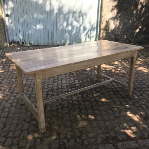 FRENCH REFECTORY TABLE IN PALE CHERRY - ADDITIONAL PHOTO 1