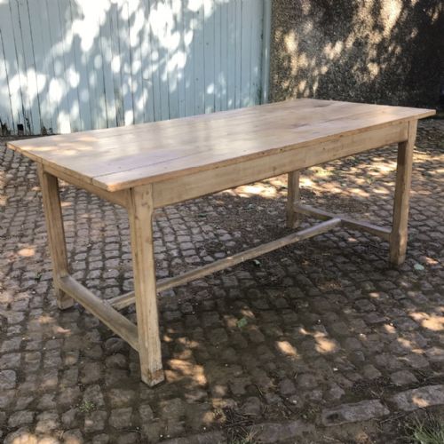 FRENCH REFECTORY TABLE IN PALE CHERRY - ADDITIONAL PHOTO 5