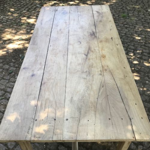 FRENCH REFECTORY TABLE IN PALE CHERRY - ADDITIONAL PHOTO 6