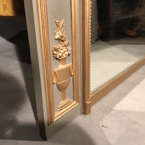 LARGE FRENCH TRUMEAU MIRROR 67'' 170CM - ADDITIONAL PHOTO 4