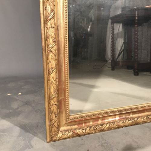 STUNNING LARGE FRENCH GILT OVERMANTLE MIRROR 165CM - ADDITIONAL PHOTO 3
