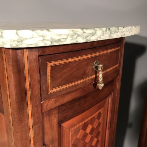 PAIR OF FRENCH BEDSIDE CABINETS - ADDITIONAL PHOTO 3
