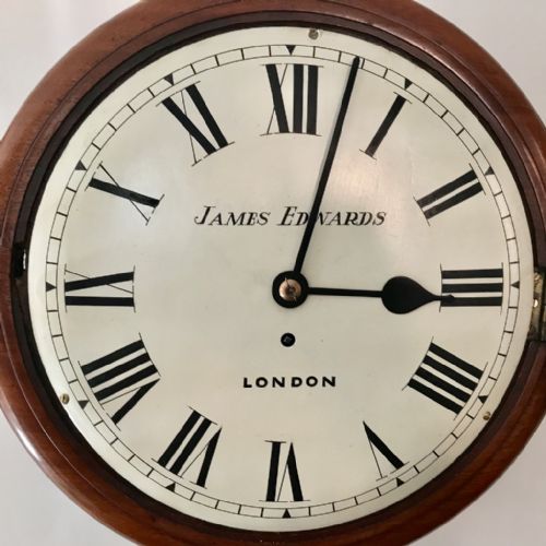 12'' FUSEE DIAL CLOCK WITH CONVEX GLASS - ADDITIONAL PHOTO 1