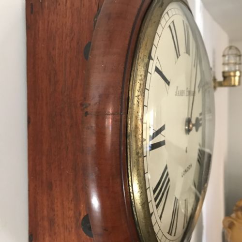 12'' FUSEE DIAL CLOCK WITH CONVEX GLASS - ADDITIONAL PHOTO 3