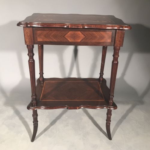 ROSEWOOD AND MARQUETRY SEWING TABLE - ADDITIONAL PHOTO 3