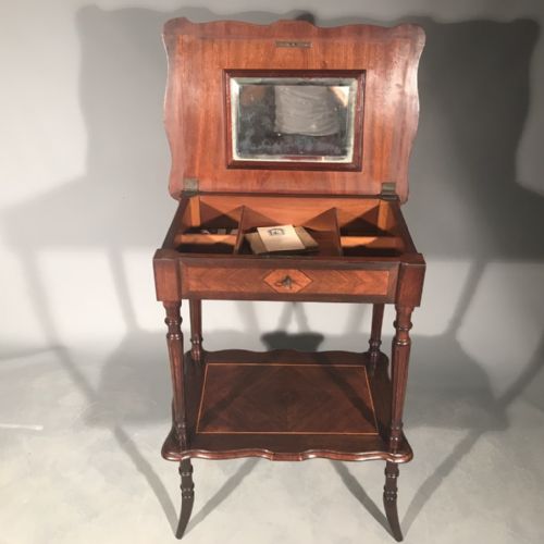 ROSEWOOD AND MARQUETRY SEWING TABLE - ADDITIONAL PHOTO 4