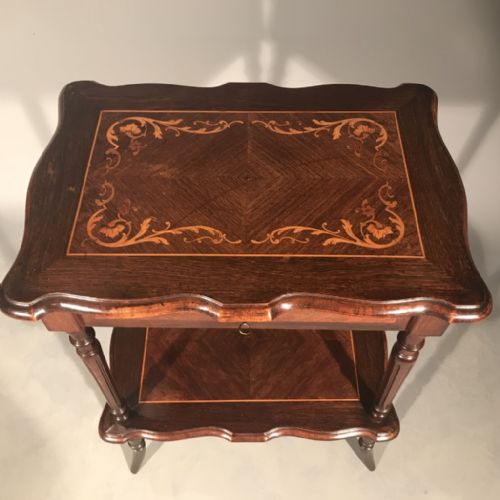 ROSEWOOD AND MARQUETRY SEWING TABLE - ADDITIONAL PHOTO 5