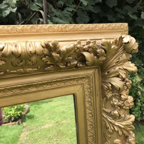 SUBSTANTIAL C19TH GILT MIRROR 117CM X 140CM - ADDITIONAL PHOTO 4