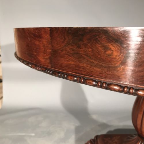 MAGNIFICENT ROSEWOOD GUERIDON CENTRE TABLE - ADDITIONAL PHOTO 4