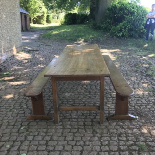 25M FRENCH SOLID OAK FARMHOUSE TABLE - ADDITIONAL PHOTO 7