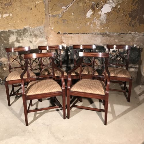 set of 6 dining chairs - CATEGORY: ANTIQUE CHAIRS - DATED 1920