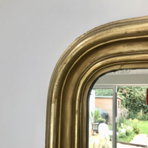 LARGE FRENCH GILT MIRROR 180CM HIGH - ADDITIONAL PHOTO 5
