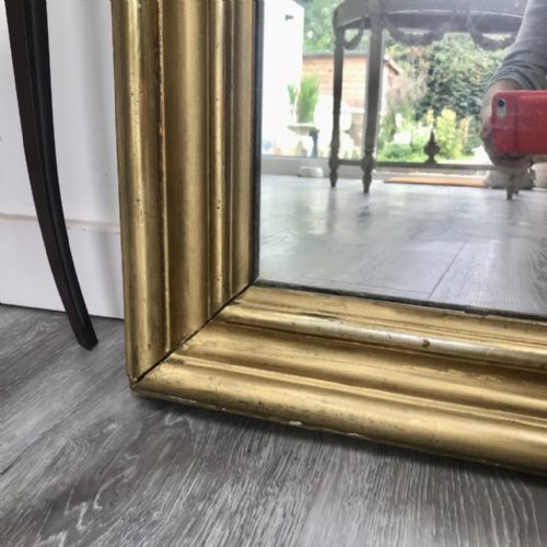 LARGE FRENCH GILT MIRROR 180CM HIGH - ADDITIONAL PHOTO 2