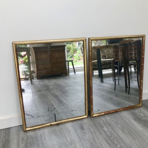 good pair of french gilt mirrors - CATEGORY: ANTIQUE MIRRORS - DATED 1900