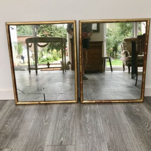 GOOD PAIR OF FRENCH GILT MIRRORS - ADDITIONAL PHOTO 1