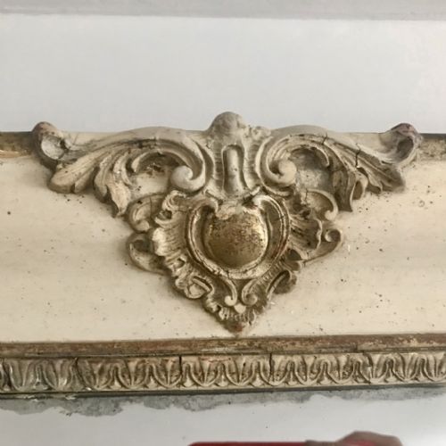 C19TH FRENCH PAINT AND GILT MIRROR - ADDITIONAL PHOTO 5