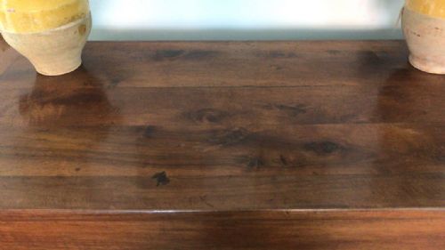 LARGE EARLY C19TH FRENCH CHERRY COMMODE CHEST OF DRAWERS - ADDITIONAL PHOTO 1