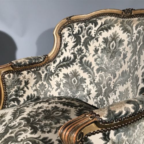 FABULOUS PAIR OF FRENCH PAINTED TUB ARMCHAIRS - ADDITIONAL PHOTO 2
