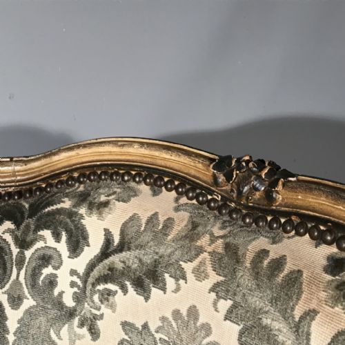 FABULOUS PAIR OF FRENCH PAINTED TUB ARMCHAIRS - ADDITIONAL PHOTO 4