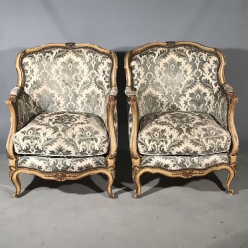 FABULOUS PAIR OF FRENCH PAINTED TUB ARMCHAIRS - ADDITIONAL PHOTO 10