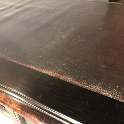 ORIGINAL BLACK LACQUERED BUREAU PLAT DESK - ADDITIONAL PHOTO 3