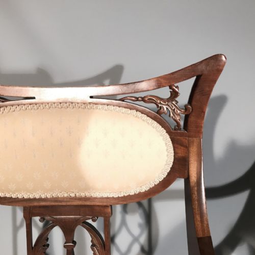 PAIR OF ARTS AND CRAFTS ELBOW ARMCHAIRS - ADDITIONAL PHOTO 7