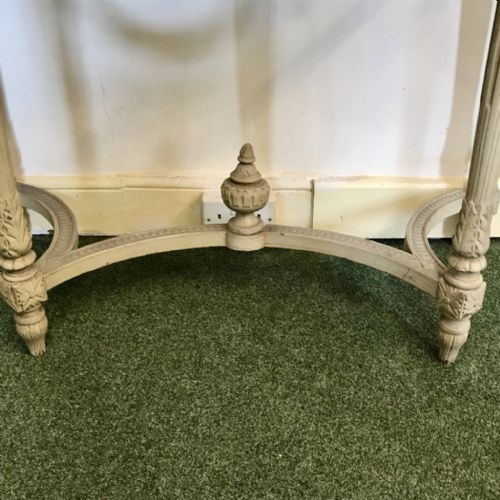 SUPERB C19TH FRENCH PAINTED CONSOLE TABLE - ADDITIONAL PHOTO 6