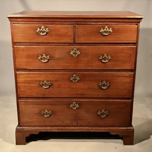 GEORGIAN 2 OVER 3 CHEST OF DRAWERS - ADDITIONAL PHOTO 2
