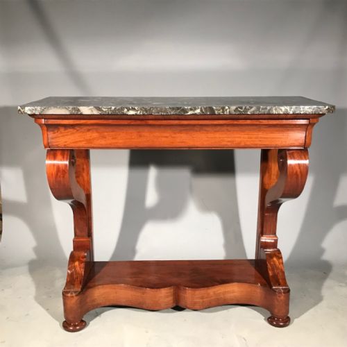 FRENCH LOUIS PHILIPPE CONSOLE TABLE - ADDITIONAL PHOTO 4