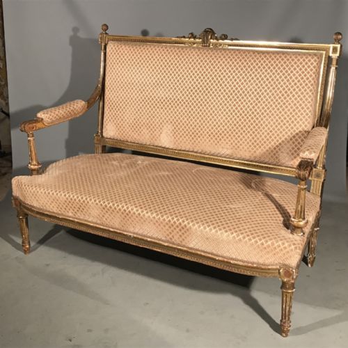 super quality french gilt 2 seater sofa - CATEGORY: ANTIQUE SOFAS - DATED 1880