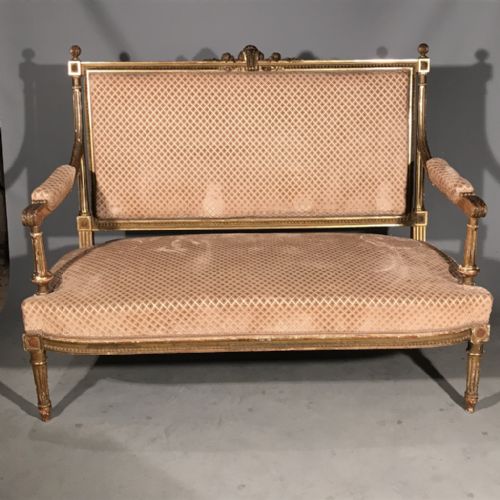 SUPER QUALITY FRENCH GILT 2 SEATER SOFA - ADDITIONAL PHOTO 3