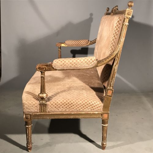 SUPER QUALITY FRENCH GILT 2 SEATER SOFA - ADDITIONAL PHOTO 4