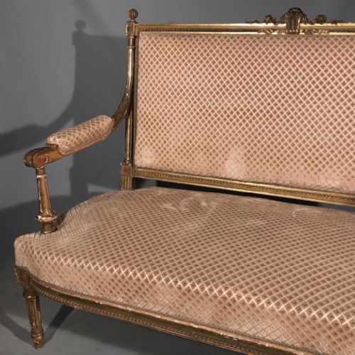 SUPER QUALITY FRENCH GILT 2 SEATER SOFA - ADDITIONAL PHOTO 5