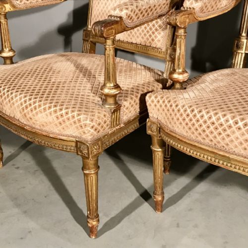 SUPER QUALITY PAIR OF GILT FAUTEUIL ARMCHAIRS - ADDITIONAL PHOTO 3