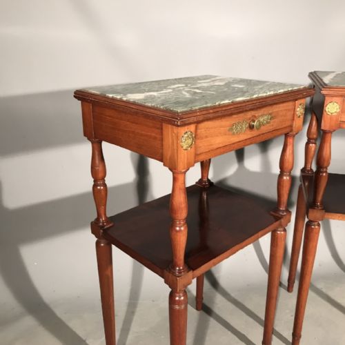 GOOD PAIR OF FRENCH EMPIRE STYLE SIDE TABLES - ADDITIONAL PHOTO 1
