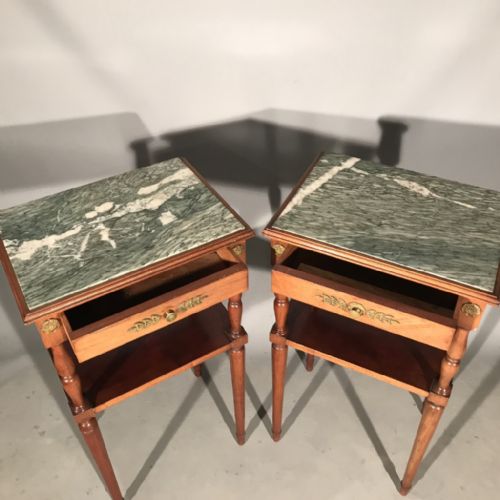 GOOD PAIR OF FRENCH EMPIRE STYLE SIDE TABLES - ADDITIONAL PHOTO 2