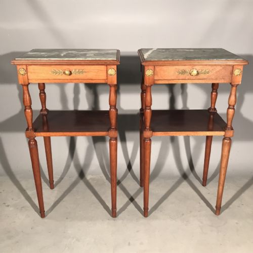 GOOD PAIR OF FRENCH EMPIRE STYLE SIDE TABLES - ADDITIONAL PHOTO 3