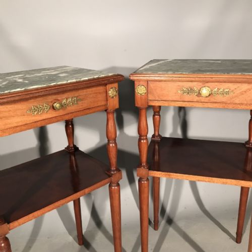 GOOD PAIR OF FRENCH EMPIRE STYLE SIDE TABLES - ADDITIONAL PHOTO 4